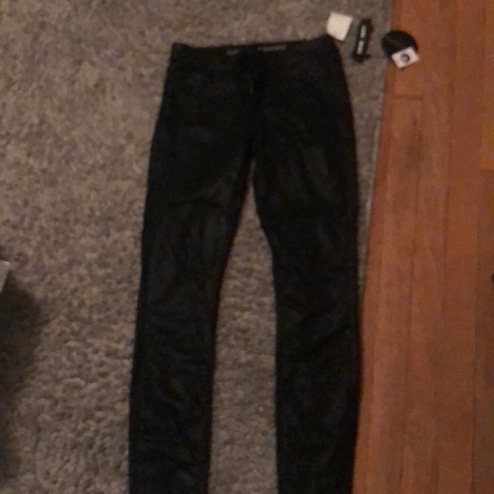 Leather jeggings